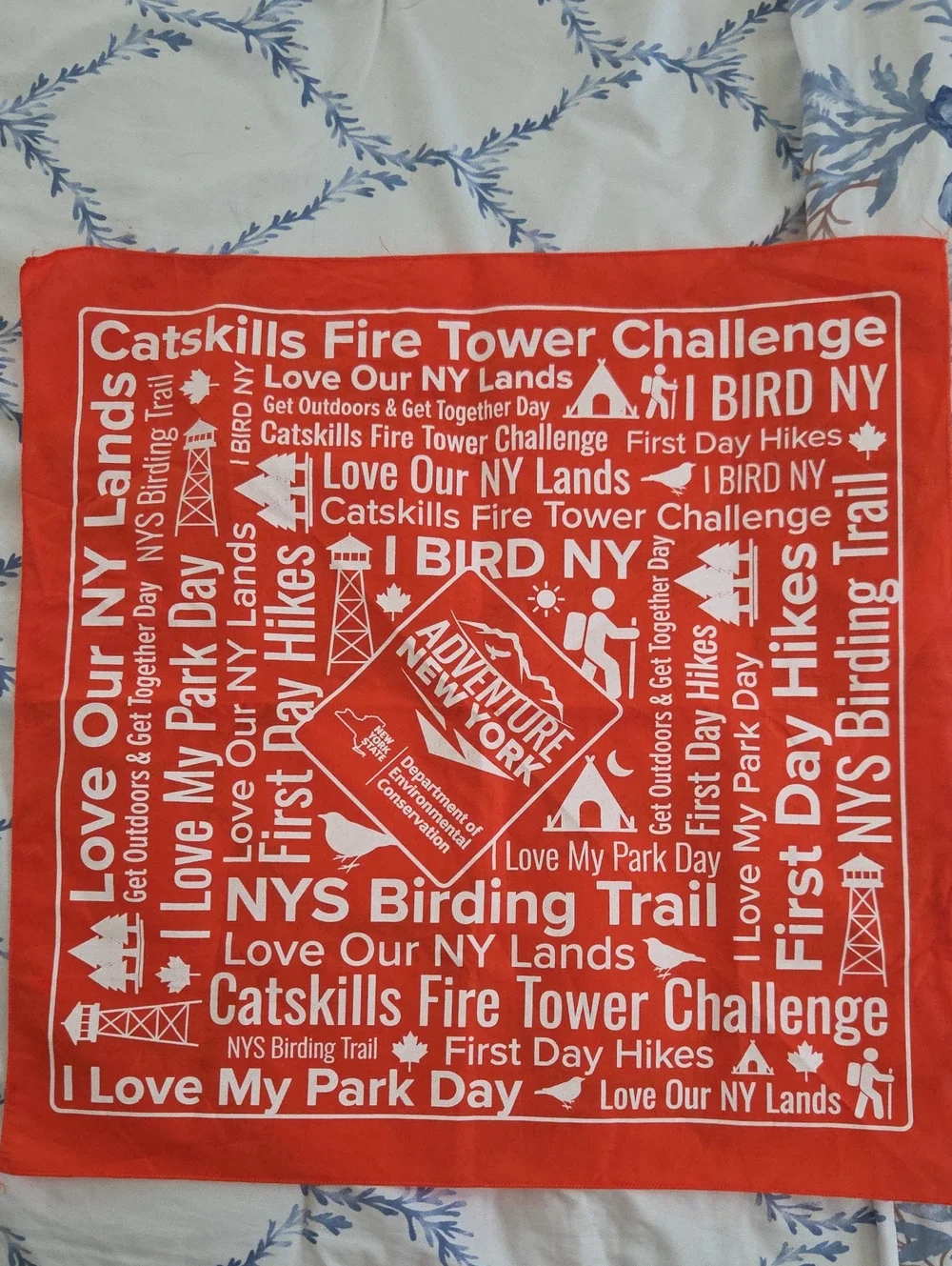 Orange Bandana — Catskills Fire Tower Challenge